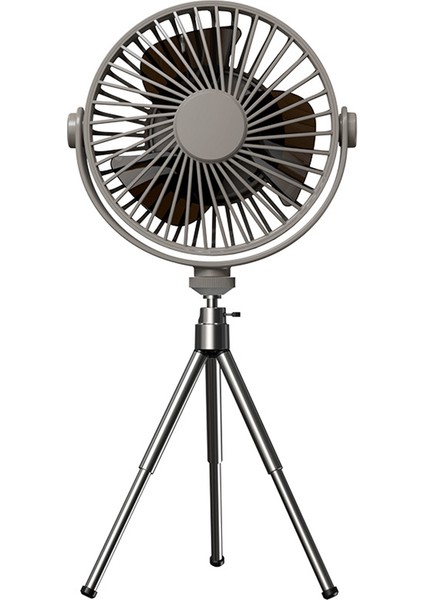 Çok Işlevli Uzaktan Soğutucu Fan Tripod Mini Taşınabilir Tavan Zamanlayıcı Ev Ofis Açık Kamp Için-Gri (Yurt Dışından)