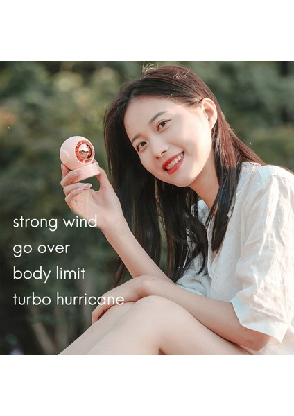 Taşınabilir Mini El USB Şarj Edilebilir Masaüstü Hayranları 3 Modu Ayarlanabilir Yaz Soğutucu Açık Seyahat Ofis Pembe (Yurt Dışından) fırsatları