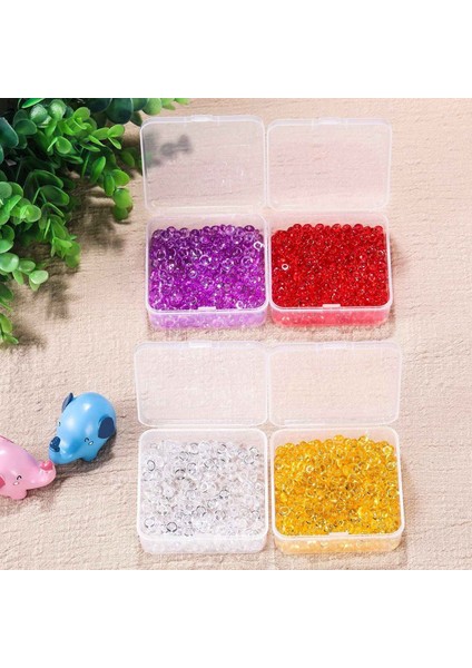 Boncuklar ve Daha Fazlası Için Menteşeli Kapaklı 12 Paket Şeffaf Plastik Boncuk Saklama Kapları Kutusu (3,70 x 3,70 x 1,18 Inç) (Yurt Dışından) modelleri