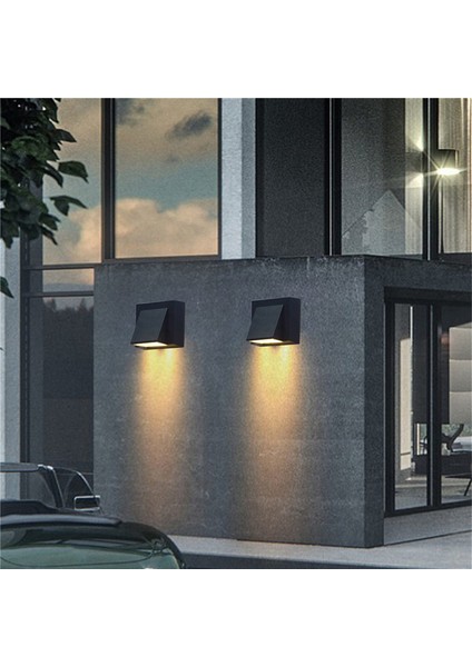 6x 5W Modern LED Duvar Işık Açık Su Geçirmez Duvar Lambası Koridor Avlu Kapısı Teras Balkon Bahçe Için Mükemmel (Yurt Dışından) fırsatları