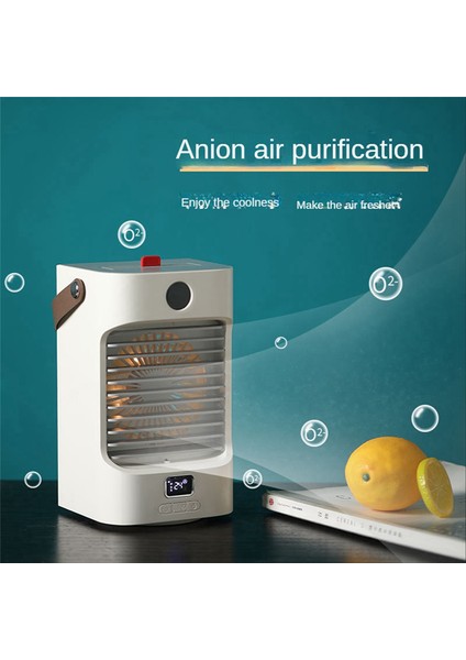 Taşınabilir Hava Soğutucu Fan USB Mini Negatif Iyon Klima Nemlendirici Arıtma Renkli Işıklar 4000MAH A (Yurt Dışından) indirimleri