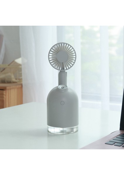 2000 Mah Pil Fanı Hava Nemlendirici 300 ml USB Aromalı Uçucu Yağ Difüzörü Gece Lambası Taşınabilir Masa Pembe (Yurt Dışından)