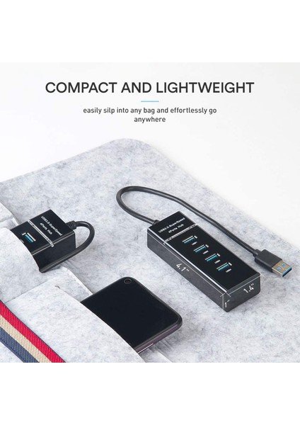 USB Hub 3.0 5gbps 4 Bağlantı Noktalı Süper Hızlı Yüksek Kaliteli Bilgisayar Çevre Birimleri (Yurt Dışından)