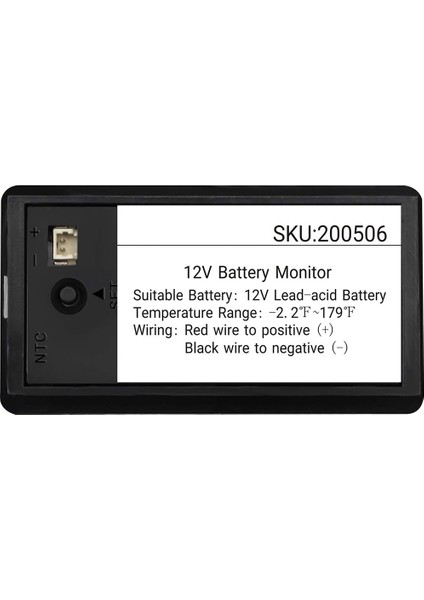 4x Kapasiteli Monitör, 10-100V Metre, 12V 24V 48V Yüzde Gerilim Fahrenheit Sıcaklık Göstergesi Ölçer (Yurt Dışından)