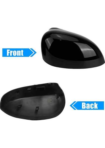 Araba Dikiz Aynası Kapağı Kapağı 2007-2023 Kanat Ayna Çerçeve Kapağı Siyah Araba Aksesuarları ile Uyumlu (Yurt Dışından) modelleri