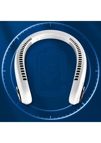 Bladeless Boyun Fanı, 360 Santigrat Eller Serbest Spor Fanı, 2000 Mah USB Şarj Edilebilir Mini Kişisel Fan Hava Soğutucu-Pembe (Yurt Dışından)