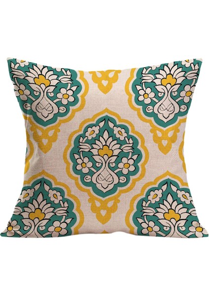 4'lü Paket Yastık Dekoratif Keten Kare Atma Yastık Kapakları Katı Yastık Kılıfları Geometrik Desen Ev Dekor Kanepe Yatak Odası Araba 18X18 Inç (Yurt Dışından) modelleri