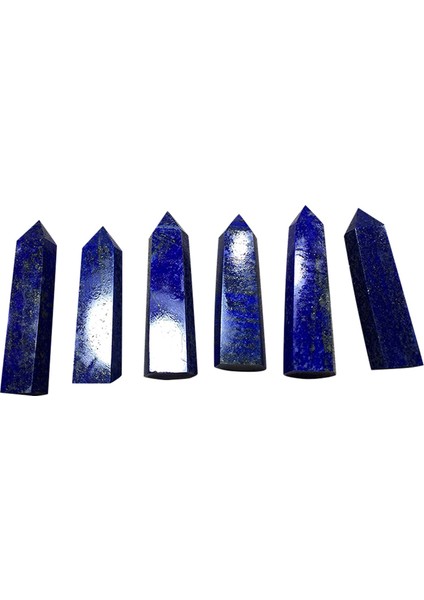 Декоративные Подарки,2x Lapis Lazuli Doğal Kristal Sütun Lapis Lazuli Kristal Sütun Altıgen Sütun Orijinal Taş Dekorasyon 5-6 cm (Yurt Dışından)