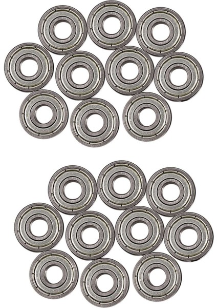 Многоцелевые Наборы,20 Adet 607ZZ 19 x 7 X6MM Keçeli Tek Sıralı Derin Metal Bilyalı Rulmanlar (Yurt Dışından)