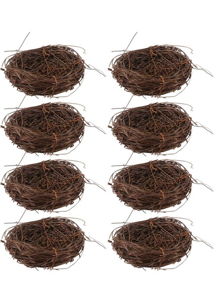 Декоративные Подарки,8x El Yapımı Asma Dal Kuş Yuvası Ev Doğa Zanaat Tatil Fotoğraf Bahçe Dekor Için (Yurt Dışından)