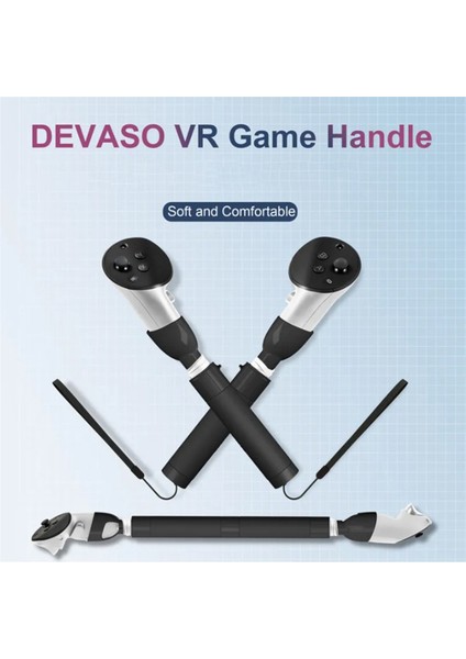 Yeni, Quest3 Aksesuarlarıyla Uyumlu Vr Kontrol Cihazları Uzun Çubuk Saplı Çift Işın Kılıcı, Meta 3 Vr Accesorios ile Uyumlu (Yurt Dışından)