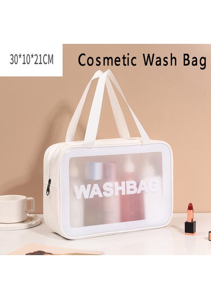 Хранение Продукции,taşınabilir Yıkama Torbası Kozmetik Buzlu Su Geçirmez Kozmetik Çantası Seyahat Makyaj Saklama Torbaları 30X10X21 cm Beyaz (Yurt Dışından) indirimleri