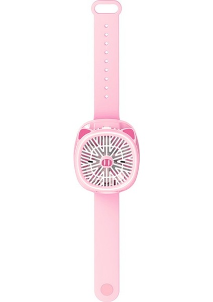 Mini Izle Fan Hava Soğutma Taşınabilir USB Şarj Çıkarılabilir Masaüstü Öğrenci Çocuklar Için Renkli Işıklar ile Hediyeler-B (Yurt Dışından)