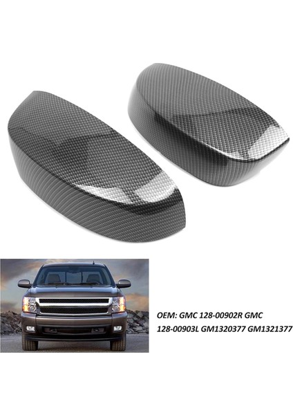 Karbon Ciber Dikiz Aynası Kapağı Yan Ayna Muhafazası 07-13 128-00902R 128-00903L GM1320377 GM1321377 ile Uyumlu (Yurt Dışından) fiyatları