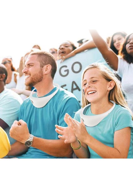 360 Derece Spor Hayranları Dış Mekan Giyilebilir Asılı Soğutma Için Taşınabilir Bladeless USB Boyun Fan Hava Soğutucu - Siyah (Yurt Dışından) modelleri