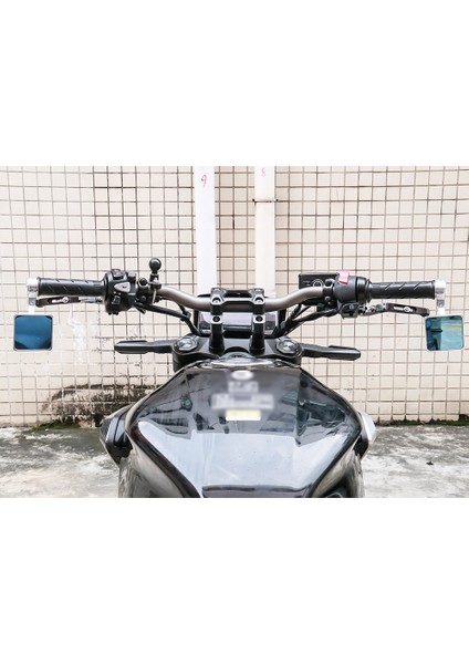 Evrensel Motosiklet Kare Aynalar Cnc Alüminyum Dikiz Gidon Aynaları Moto Dikiz Aynası ile Uyumlu (Yurt Dışından) indirimleri
