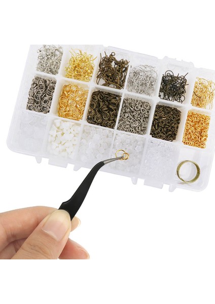 Yüzük Tek Yüzük Kulak Kancası Seti Küpe Aksesuarları Diy Malzeme El Yapımı Küpe Takı Aksesuarları (Yurt Dışından)