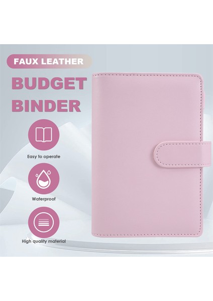 A6 Bütçe Klasörü, Fermuarlı Zarflar, Bütçe Planlayıcısı Kitap Para Tasarrufu Organizatörü, Bütçeleme Için Nakit Zarflar Pembe (Yurt Dışından) indirimleri