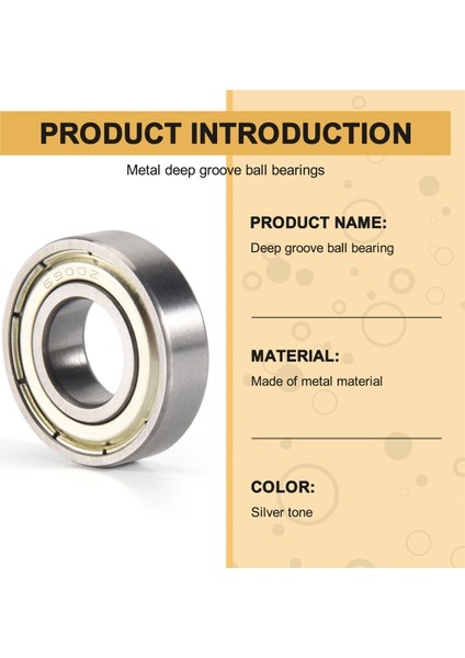 6900Z 10 x 22 x 6mm Metal Korumalı Contalı Derin Oluk (Yurt Dışından) indirimleri
