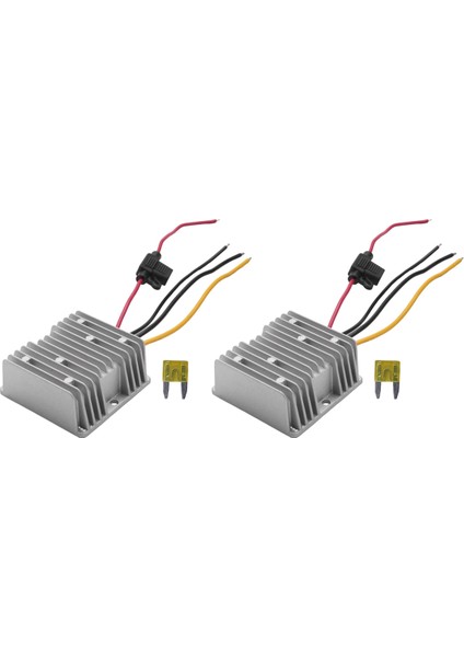 2x Dc 36V/48V 12V 20A Dönüştürücü Gerilim Dc Regülatörü Redüktör Adım Aşağı Buck Trafo Dönüştürücü Güç Sigortalı (Yurt Dışından)