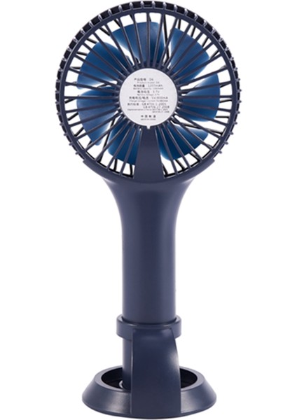 -D6 Mini Taşınabilir USB Şarj Edilebilir El Tipi Klima Yaz Soğutucu Fan Fanları Lacivert (Yurt Dışından)