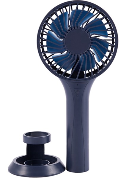 -D6 Mini Taşınabilir USB Şarj Edilebilir El Tipi Klima Yaz Soğutucu Fan Fanları Lacivert (Yurt Dışından)