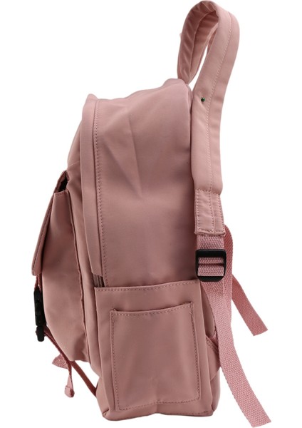 Moda Sırt Çantası Düz Renk Okul Çantaları Genç Kız Için Rahat Seyahat Sırt Çantası Büyük Kapasiteli Kanvas Çanta Kadın Sırt Çantası Pembe (Yurt Dışından) fiyatları
