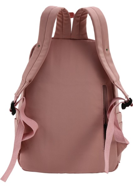Moda Sırt Çantası Düz Renk Okul Çantaları Genç Kız Için Rahat Seyahat Sırt Çantası Büyük Kapasiteli Kanvas Çanta Kadın Sırt Çantası Pembe (Yurt Dışından) modelleri