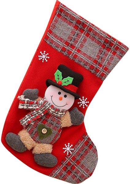 Noel Çorap Noel Baba Şeker Çorap Hediye Çantası Noel Ağacı Noel Ev Dekorasyonu Için Asılı Dekorlar Çanta, B (Yurt Dışından)