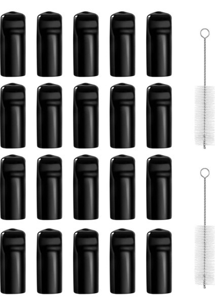 22 Parça Fıçı Bira Musluk Kapağı Bira Musluk Temizleme Fırçası 20 Parça Bira Musluk Fıçı Kapakları Lastik Musluk Yatıştırıcı Sıhhi Kapak (Yurt Dışından)
