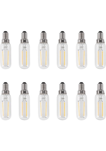 12X E14 3W LED Ocak Davlumbaz Aspiratör Ampul Sıcak Beyaz (Yurt Dışından)