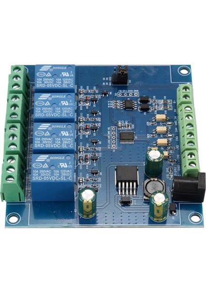 2x Modbus Rtu 7-24V 4 Kanal Röle Modülü Anahtarı RS485/TTL Uart Iletişim Arayüzü Bağlantısı 8-Bit Mcu Kontrolü (Yurt Dışından)