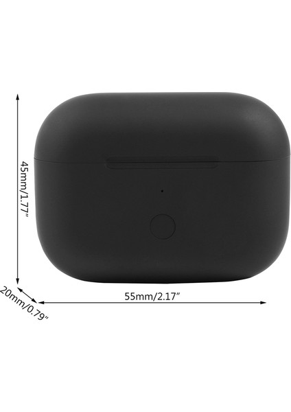 Pro ile Uyumlu Yedek Kablosuz Şarj Kutusu Kulaklık 660 Mah Şarj Kutusu Desteği Kablosuz Şarj-Siyah (Yurt Dışından)