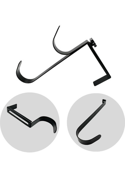 4 Adet Ayarlanabilir Havuz Direği Askıları, Metal Çit Kancaları Havuz Alet Tutucusu Teleskopik Direkler Skimmers Ağları Fırçalar (Yurt Dışından)