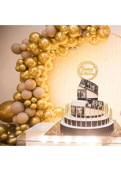 200 Adet Altın Metalik Krom Lateks Balonlar, Düğün Mezuniyet Yıldönümü Bebek Duş Için 5 Inç Yuvarlak Helyum Balonları (Yurt Dışından) fiyatları