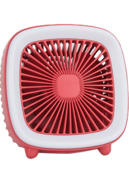 USB Masa Fanı, Ev Ofis Araba Dış Mekan Seyahati Için Yumuşak Gece Lambası Fanı ile 3 Hızlı Kişisel Küçük Masaüstü Masa Sessiz (Kırmızı) (Yurt Dışından) fiyatları