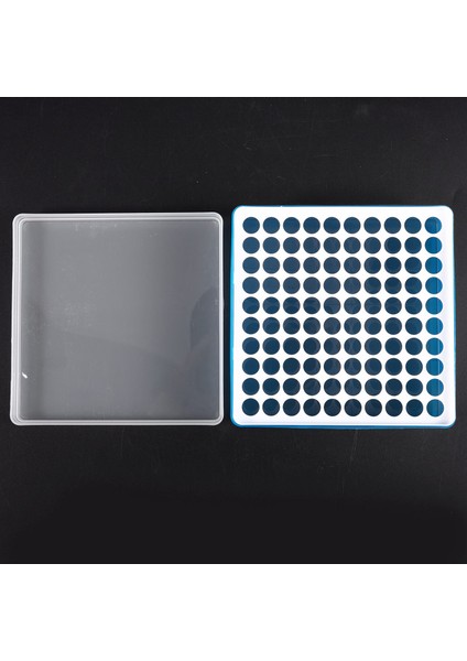 Plastik Kare 100 Pozisyon Laboratuvarı 1.5ml Santrifüj Tüpü Kutu Kutusu (Yurt Dışından)