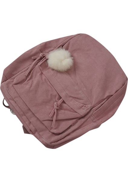 Moda Bulanıklık Topu Kız Okul Sırt Çantası Rahat Kadife Çanta Öğrenci Dayanıklı Okul Çantası (Yurt Dışından) modelleri