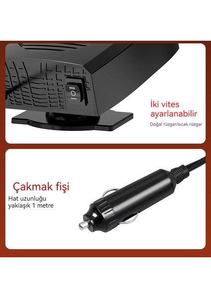 Araba Araba Isıtıcısı Yeni Araba Isıtıcısı 12V Araba Kış Araba Isıtıcı Fanı (Yurt Dışından)