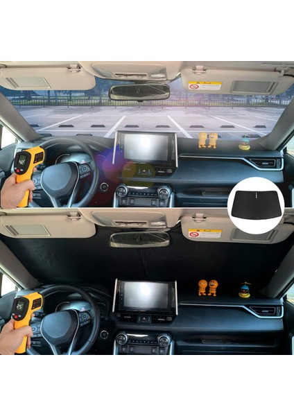2019-2022 Hybrid Prime Le, Xle , Xle Premium, Macera, Off-Road ile Uyumlu Araç Ön Camı Güneşlik Koruyucu (Yurt Dışından) indirimleri