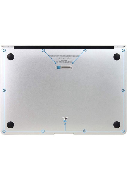 30X Alt Vidalar Macbook Air Için Vida 11 Inç 13 Inç A1369 A1370 A1465 A1466 Alt Kasa Vidaları (Yurt Dışından)