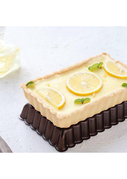 8 Adet Yapışmaz Kiş Tart Tavaları Çıkarılabilir Altlı, Meyveli Pasta Kek Bisküvi Pişirme Için Yivli Tart Teneke (Yurt Dışından) fırsatları