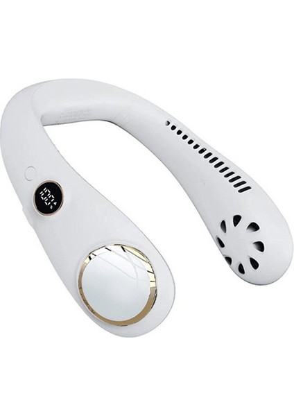 Mini Fan Kullanışlı Asılı Boyun USB 5V Şarj Edilebilir Taşınabilir Yapraksız Hava Soğutucu Kablosuz Akıllı Asılı-B (Yurt Dışından) fiyatları