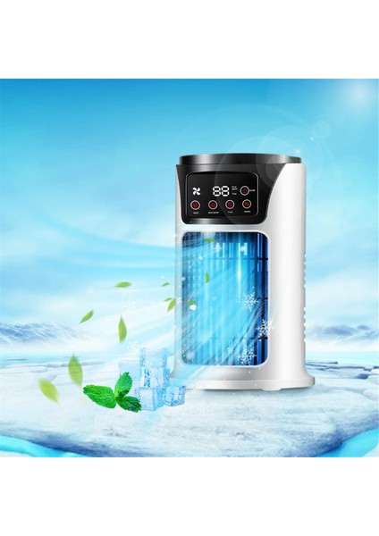 Çok Fonksiyonlu Masaüstü Fan Mini Evaporatif Soğutucu Taşınabilir Ayarlanabilir Serin Mist Nemlendirici (Yurt Dışından)