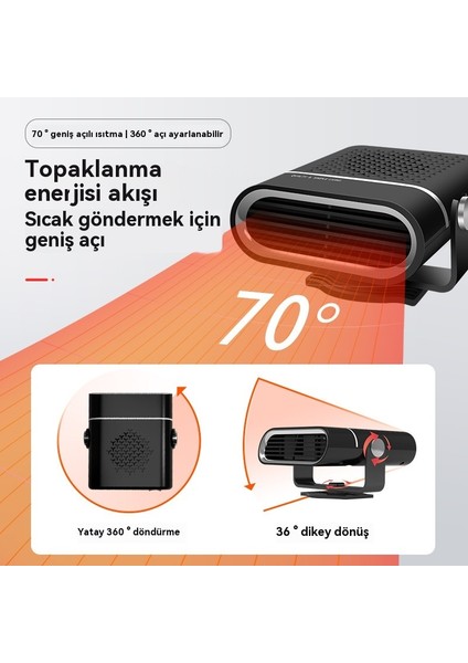 Araba Isıtıcısı 12V Araba Isıtıcısı Araba Ön Pencere Ön Cam Defrost ve Defrost Isıtıcısı (Yurt Dışından)