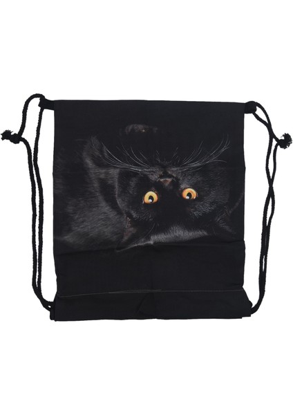 Uni Sırt Çantaları 3D Baskı Çantaları Ipli Sırt Çantası (Siyah) (Yurt Dışından) fiyatları