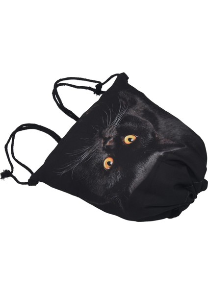 Uni Sırt Çantaları 3D Baskı Çantaları Ipli Sırt Çantası (Siyah) (Yurt Dışından) indirimleri