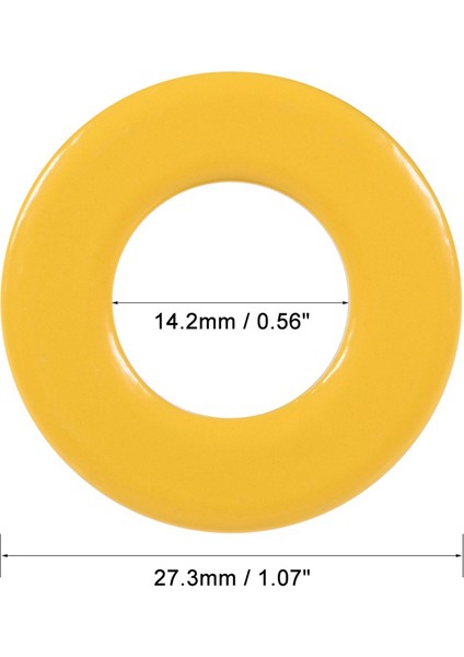17 Adet Demir Tozu Çekirdek Sarı ve Beyaz Halka Ferrit Çekirdek Demir Tozu Halka Çekirdek (Yurt Dışından) fiyatları