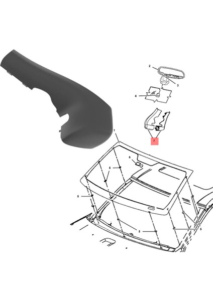 57010752AE Araç Iç Sağ Dikiz Aynası Kapağı Grand Durango 2011-2013 ile Uyumlu (Yurt Dışından) fiyatları