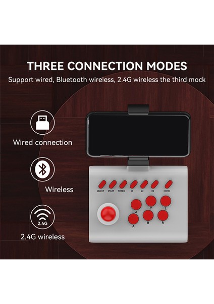 2.4g Kablosuz Kablolu Oyun Joystick Denetleyici Arcade Konsolu Rocker Dövüş Oyunu Joystick Anahtarı Aksesuarları-A (Yurt Dışından) modelleri
